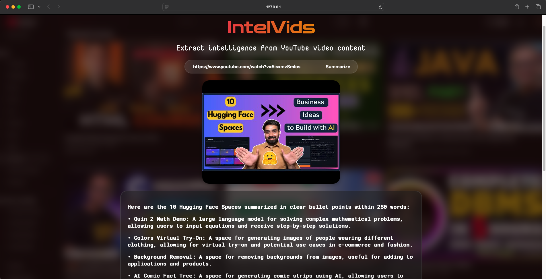 YouTube Video Summarizer